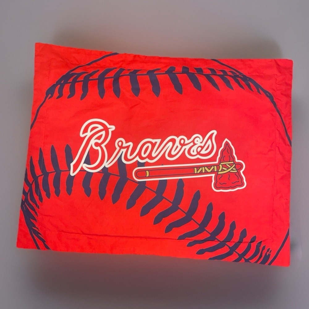 Decorative Atlanta Braves Standard Pillow Case MLB Baseball